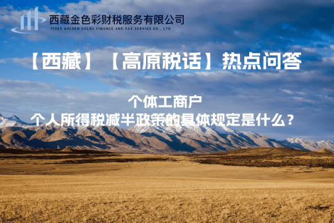 個(gè)體工商戶個(gè)人所得稅減半政策的具體規(guī)定是什么？